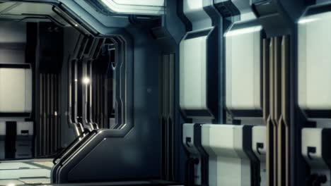 Futuristisches-Science-Fiction-Raumschiff-Interieur